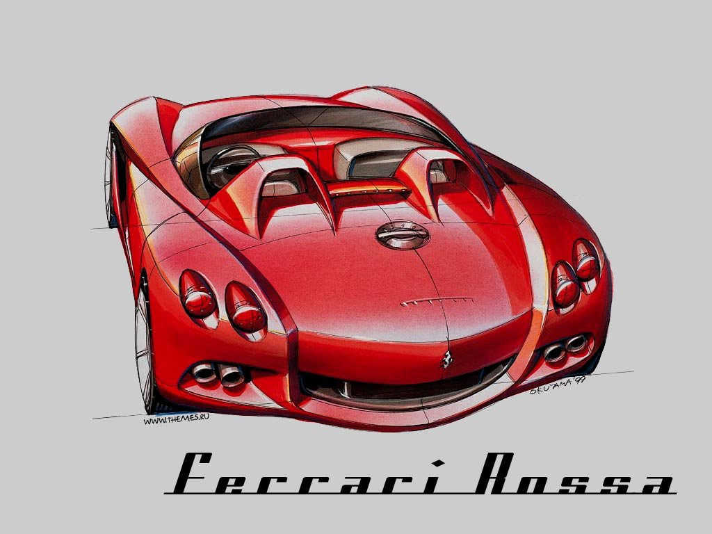 ferrari rossa - dessin